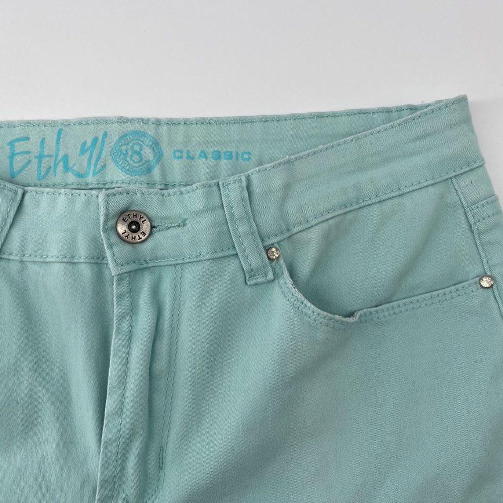 Ethyl Jeans Classic Style in Teal with Bling - Picture 3 of 9